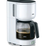 Braun koffiezetapparaat. KF3120WH, zwenkfilter, aquafilter, 10 kops, 1000Watt